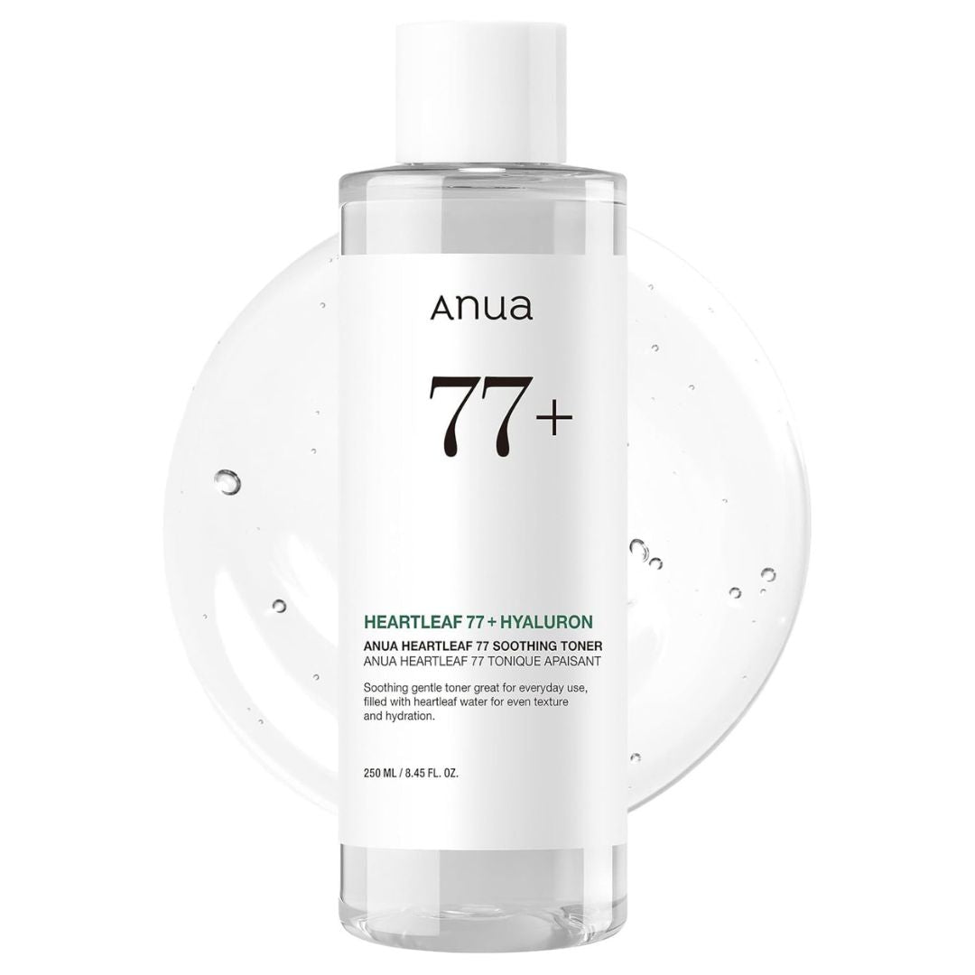 Anua Heartleaf 77 Soothing Toner I pH 5.5 Trouble Care, Calming Skin, Refreshing, Hydrating, Purifying, Cruelty Free, Vegan,(250ml / 8.45 fl.oz.)
