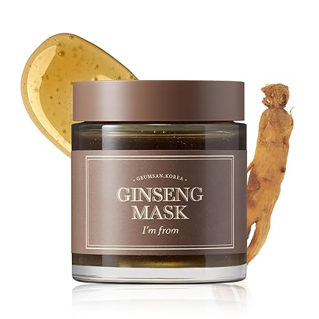 Ginseng Mask, detox, elasticity, prevent fine lines, 3.97% ginseng extract, 120g, 4.23oz