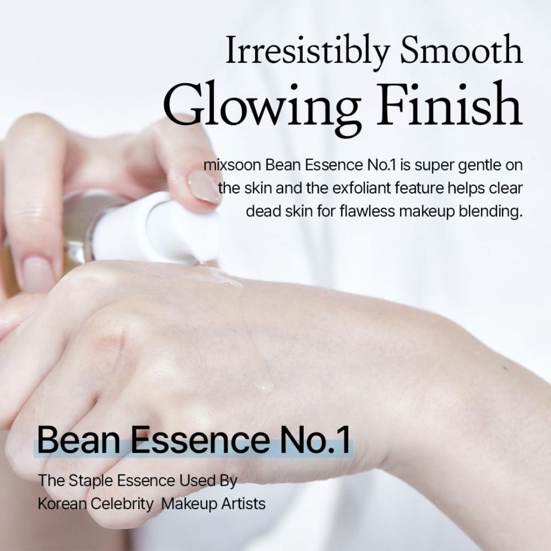 mixsoon Bean Essence Exfoliating Hydrating Korean Skin Care Glass skin Hyaluronic Acid Serum 1.69 Fl Oz (Pack of 1)
