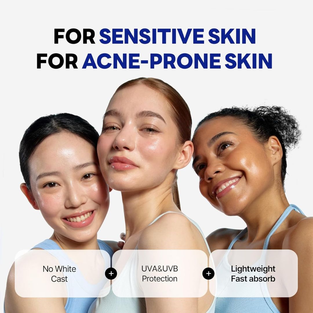 ROUND LAB Birch Juice Moisturizing + Mild-up Sunscreen UV LOCK Set 1.69 Fl Oz SPF 45 broad spectrum, Essence Type Moisturizing sunscreen for Sensitive Skin, Ocean Friendly-Reef Safe, Korean Sunscreen