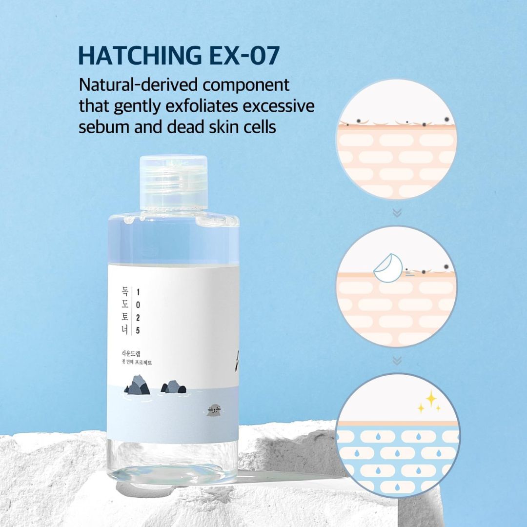 ROUND LAB Dokdo Toner/Exfoliating, Hydrating, Watery Type Toner (100ml)