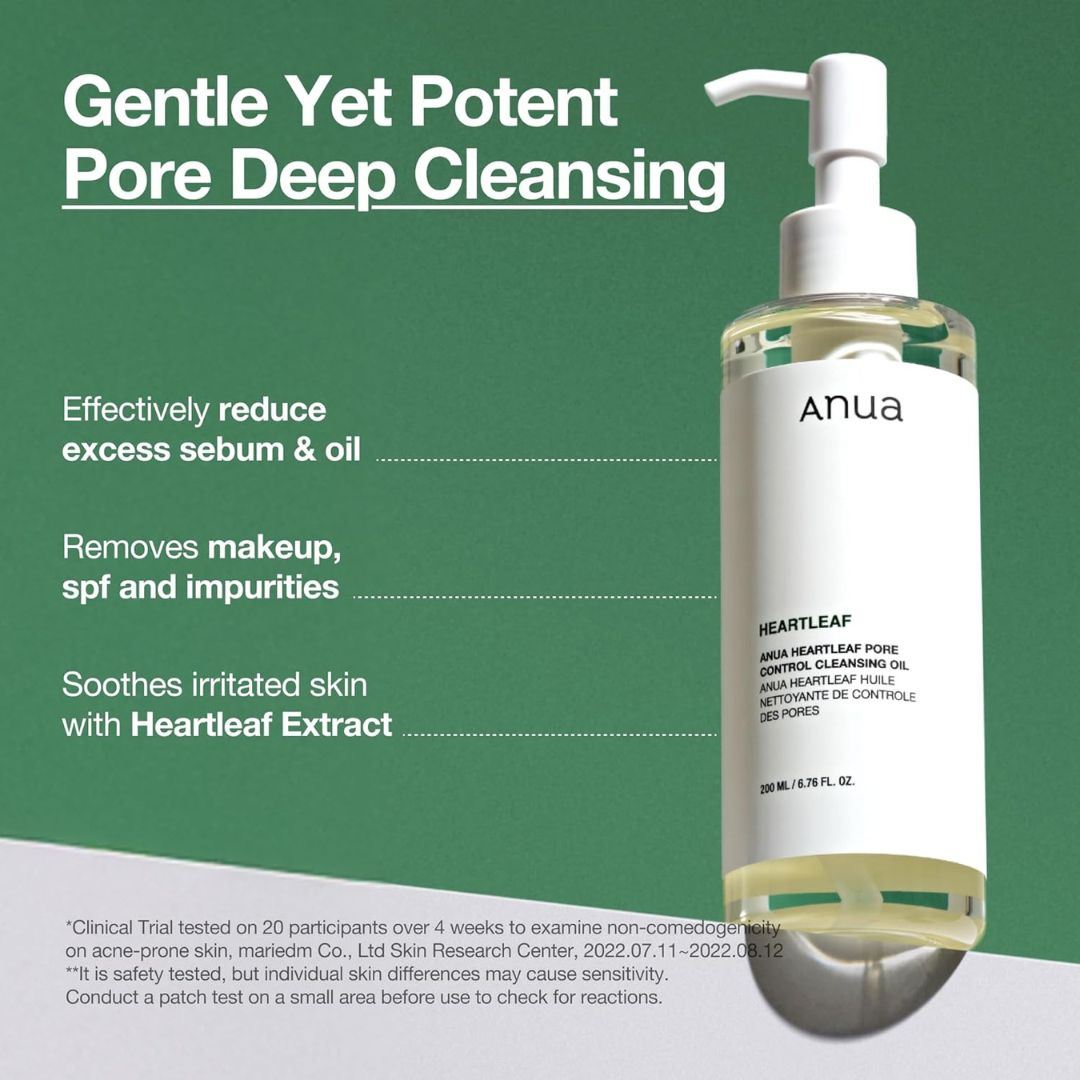 Anua Heartleaf Pore Control Cleansing Oil, 6.76 fl oz(200ml)