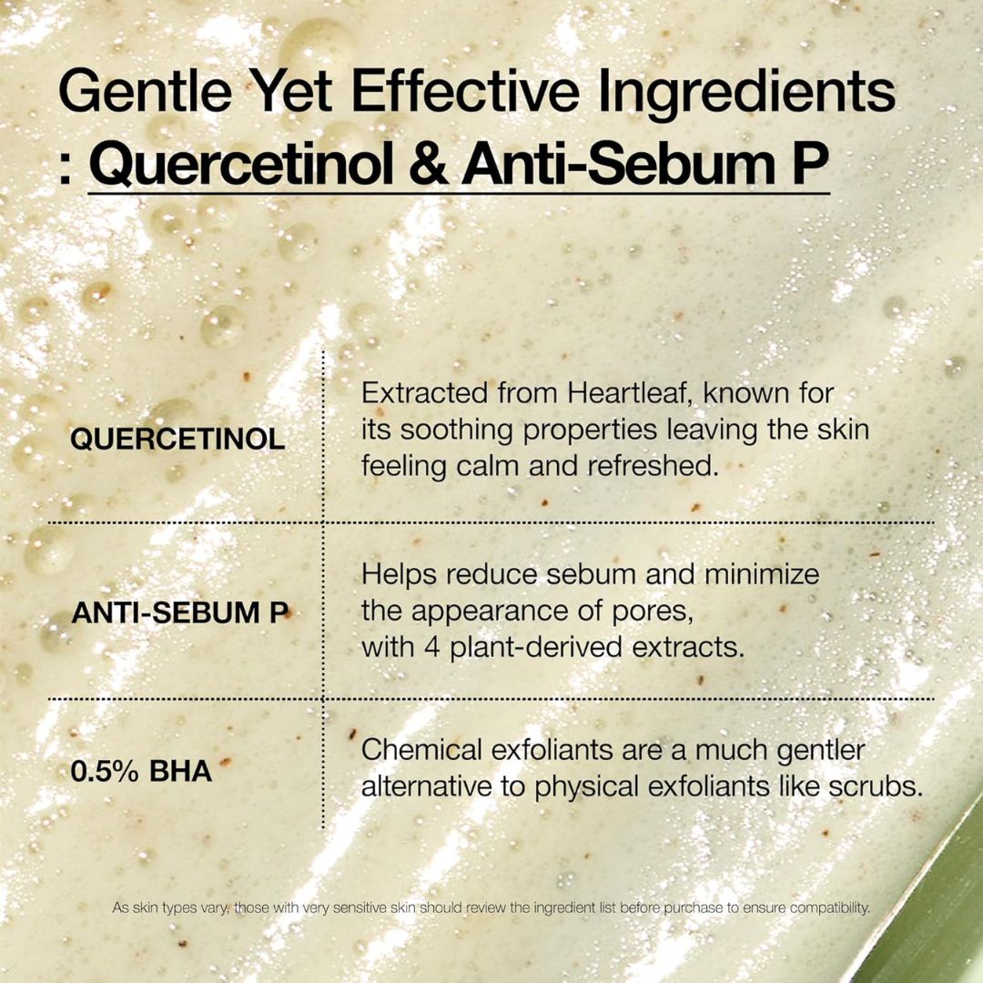 ANUA Heartleaf Quercetinol Pore Deep Cleansing Foam, Facial Cleanser, for Double Cleansing, BHA, Hyaluronic Acid, Glycerin, Face Wash, Blackhead Remover, Korean Skincare (150ml/5.07 fl.oz.)