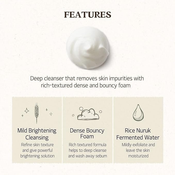 SKINFOOD Rice Daily Cleansing Foam 150ml