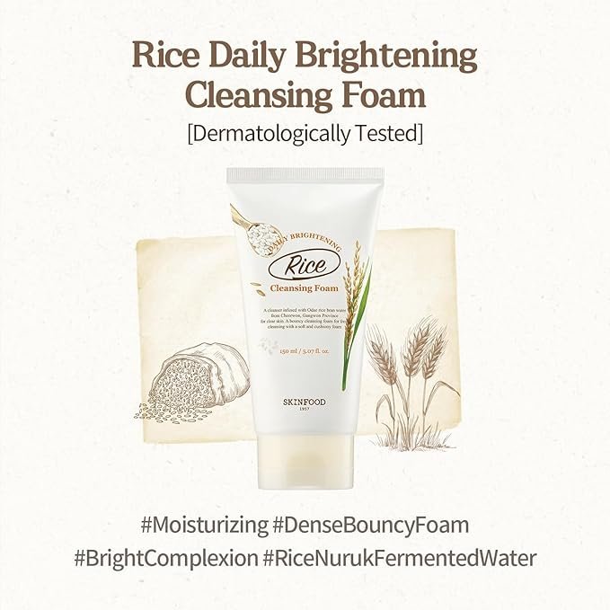 SKINFOOD Rice Daily Cleansing Foam 150ml