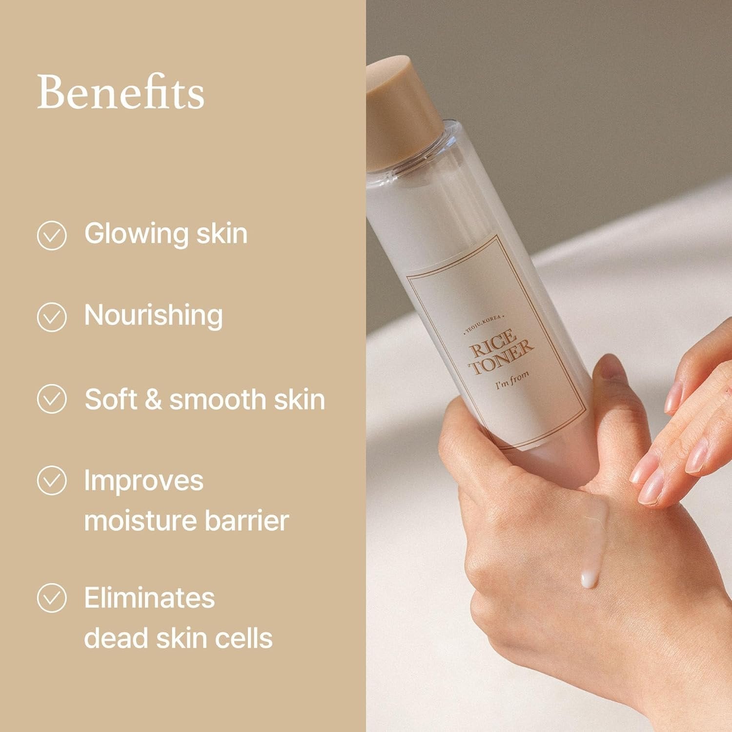 Rice Toner, 77.78% Rice Extract from Korea 150ml