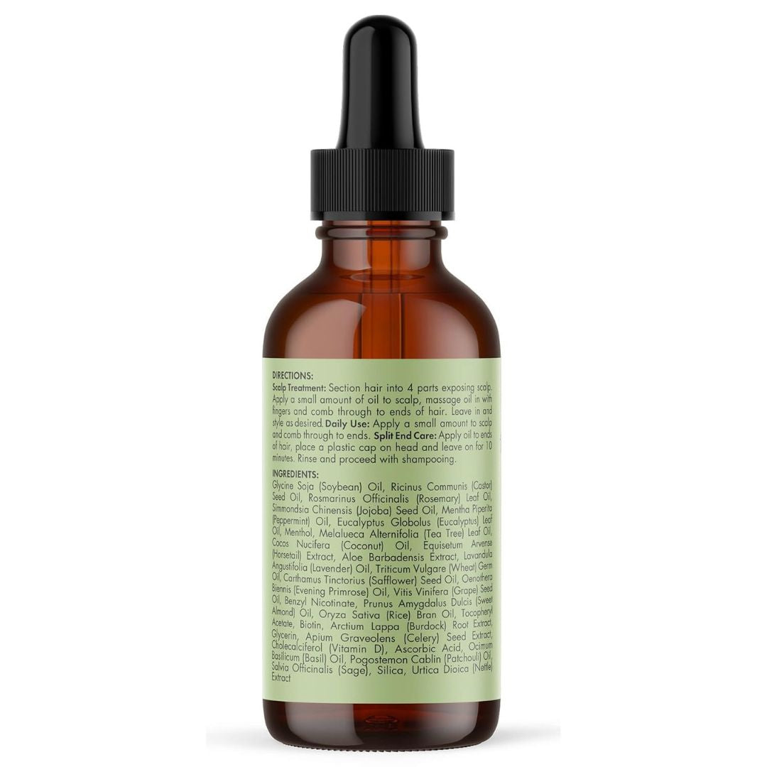Mielle Organics Rosemary Mint Scalp & Hair Strengthening Oil for All Hair Types (2 Fl Oz)