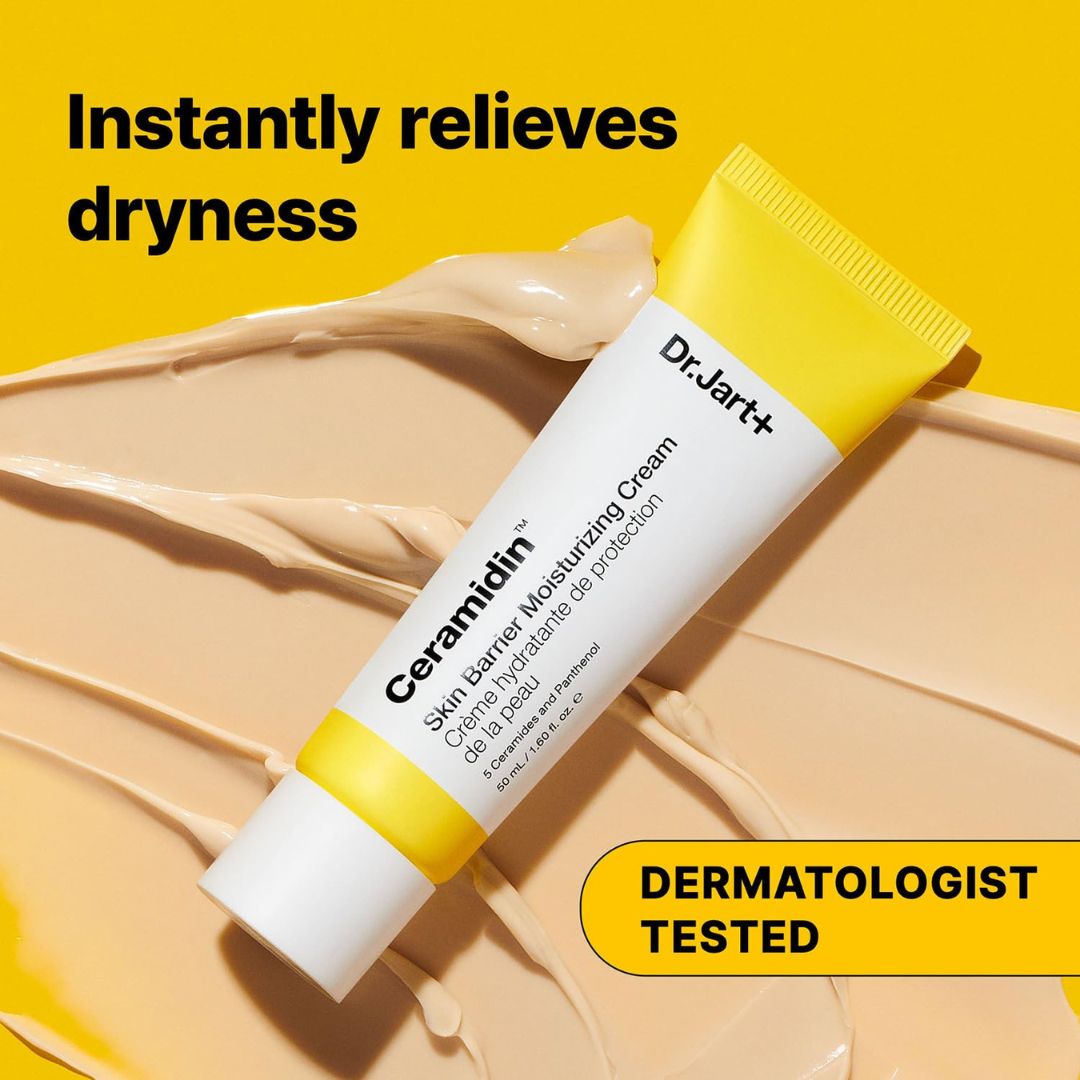 Dr.Jart+ Ceramidin Skin Barrier Face Cream Moisturizer For Dry Skin with Ceramides and Panthenol | Korean Skin Care