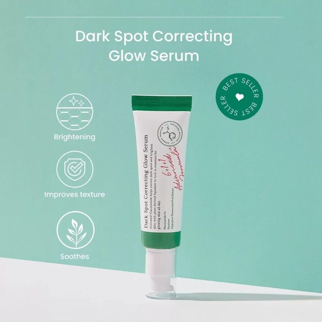 Dark Spot Correcting Glow Serum with 5% & Rice Bran | Firming & Moisturizing Face Serum for Uneven Skin Tone | Vegan & Cruelty-Free Korean Skin Care | 50ml / 1.69 fl. oz.