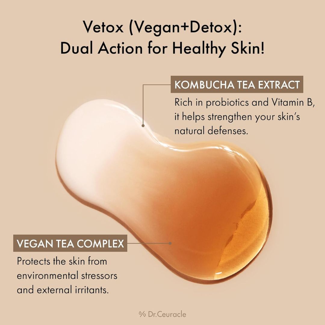 Dr.Ceuracle Vegan Kombucha Tea Essence - Hydrating Milky Toner with Kombucha Tea Extract, Centella Asiatica, Ceramide, Korean Skincare (150 ml / 5.07 fl. oz.)