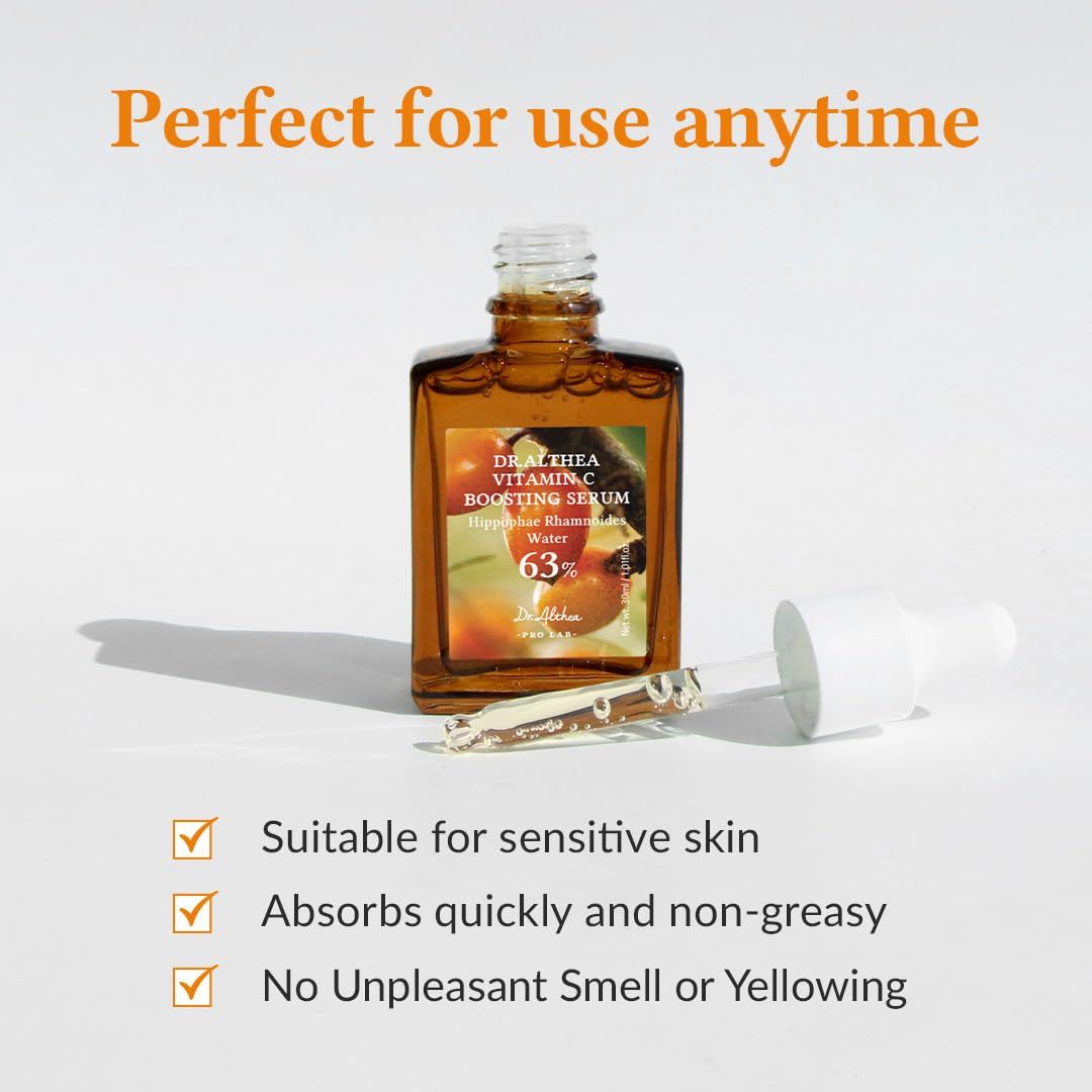 Dr.Althea Vitamin C Boosting Serum | Daily Facial Serum with TRANEXAMIC ACID for All Skin Types | Helps Remove Dark Spots & Uneven Skin Tone | Korean Vegan Skin Care (Vitamin C Boosting RENEWED)