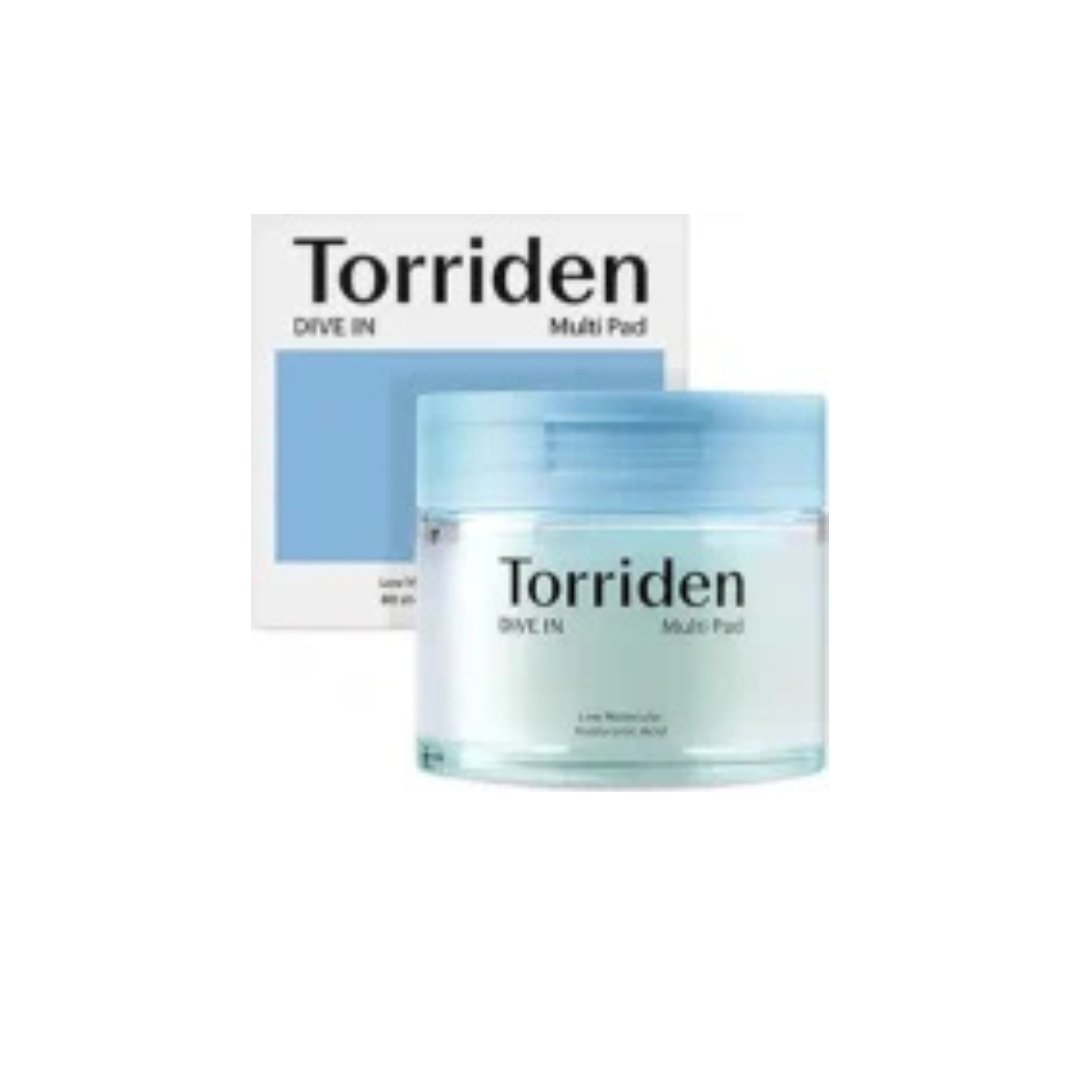 Torriden DIVE-in Vegan Hyaluronic Acid Toner Pads for Face (80 Pads)